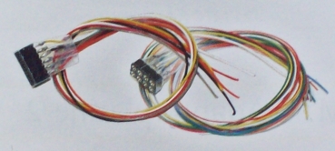 Kabelsatz mit 6pol. Buchse  DCC Kabelfarben 300mm