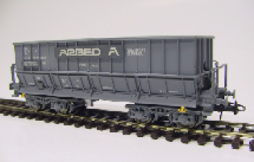 H0 ARBED Güterwagen Set 1 grau 4A