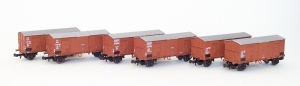 N FS Güterwagen Set 2x 2A Ep.II braun