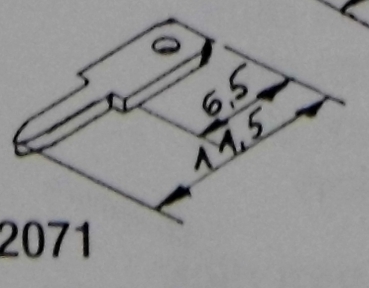 elektr. Flachstecker lötbar für Märklin C Gleis 2,8mm 0,5mm, St.20x