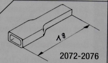 elektr. Flachstecker- Isalationstülle für 2070/ 2071 blau ,  St.20x