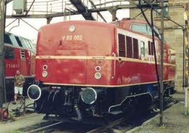 I D DB Diesellokomotive BR V80 Ep.   Frankfurter Zierleisten Ock