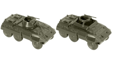 H0 mili US Panzerspähwagen M8 Greyhound oder M20 Führungsspähwag