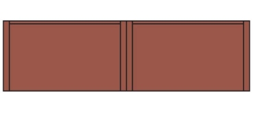 N Baukastensystem Single Storey Blank Wall