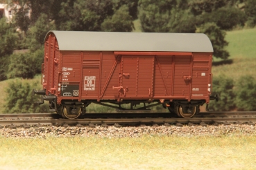 H0 D DB Güterwagen ged., Oppeln, 2A Ep.III, braun, Gleitlager,
