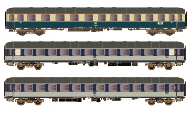 H0 D DB Reisezugwagen Set- 1, St. 3x, Dolomiten Express, 4A, Ep.IV, etc..................