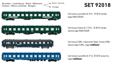 H0 BE SNCB Personenwagen Set- C,  3x,  Ep.IV, Railtour, etc......