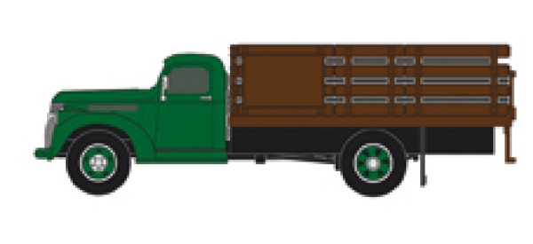 H0 USA LKW Chevy Stake Brewster Green Cab