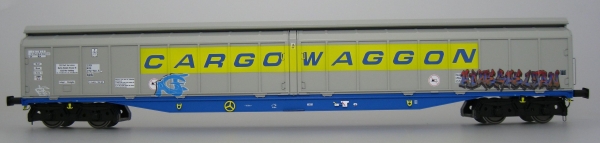 0 D DB Güterwagen Typ Habfis H2 Cargowaggon, 4A, Ep.IV/ V,  Grafiti