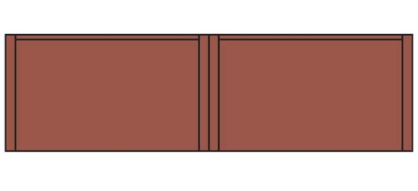 N Baukastensystem Single Storey Blank Wall