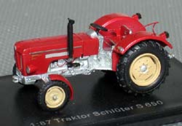 H0 D Landmaschinen Traktor Schlüter S 650, Ep.III,  rot