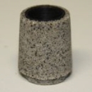 1 32 Papierkorb grau Granit schwarzer Eimer
