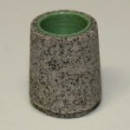 1: 32 Papierkorb grau Granit grüner Eimer