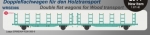 H0 NL NS Rungenwagen Set 2x,  2A,  Ep.   , Holztransport, Railtrans, 4308 005 5