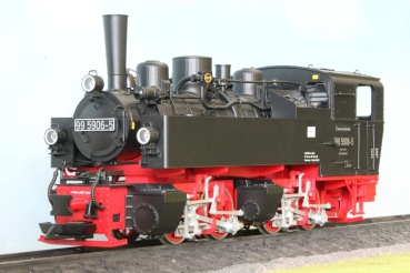 0 D DR Dampflokomotive BR 99 5906- 5, Ep.IV, R= 60cm, Spitzensignal, Motor 2x Bühler, Edelstahlräder, dig., Sound ESU, gepulster Verdampfer, etc......................................................