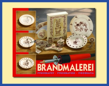 Brandmalerei Brand Set für Holz Leder Kork 6x Brennspitzen etc.............................................................................