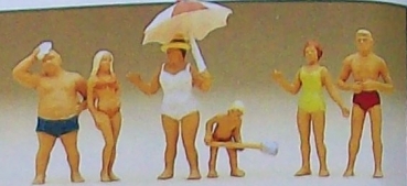 H0 Figur Familie Krause am Strand