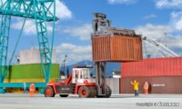 H0 Nutzfahrzeuge BS LKW Containerstapler Kalmar, L= 12,5x 5,2x 14,5cm, H= 10,0- 16,5cm, etc..........................................