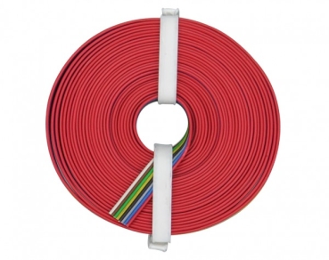 Spezialkabel Kupferschaltlitze 8x 0,25mm², 10m, rot- blau- grau- schwarz- gelb- grün-braun- weiß, etc....................................................................