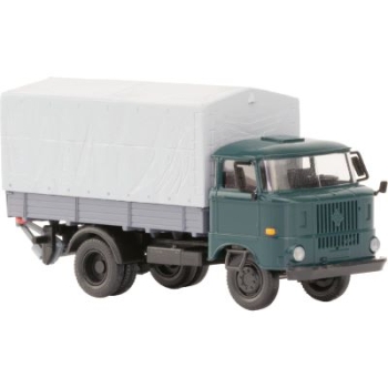 TT D DDR LKW IFA W50 L , mit Holzpritsche, Plane, Ladebordwand, hellblau, etc.................................................................................