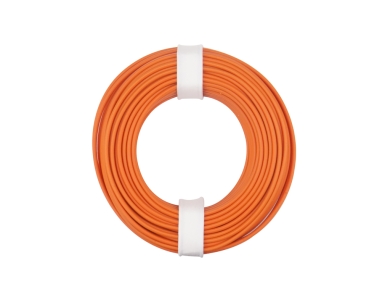 elektro Litze + Drähte Kupferschaltlitze 0,25mm² , 1adrig, flex, Kunststoff isoliert, Ring 1x, 10m, orange, etc.........................................................