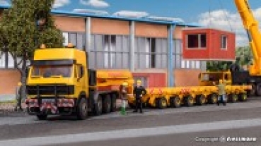 H0 Nutzfahrzeuge LKW BS MB SK mit Scheuerle Plattformtieflader, L=26x 3,5x 4,5cm, etc.................................