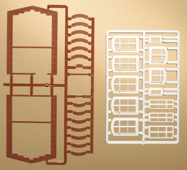 H0 Fensterbögen und Fenster