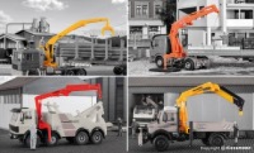 H0 Nutzfahrzeuge BS Ladekran Set- LKW,  St.4x, etc..........................................................................