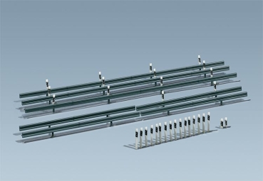 H0 Leitplanken Begrenzungspfähle