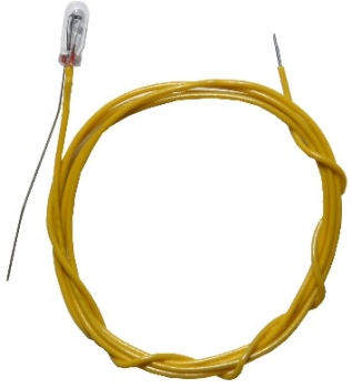 elektro Leuchten Leuchtmittel mit Leitung, 400mm, Glas, 2,3mm, 16V, 30mA, etc.......................................................................................................