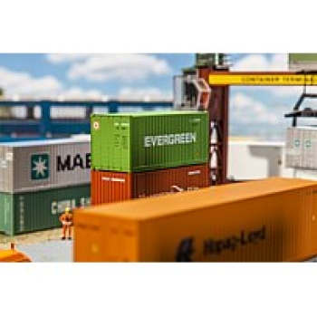 H0 Ausstattung BS Container 20`EVERGREEN; 69,5x 28x 30mm, etc...................................................................................................................................................