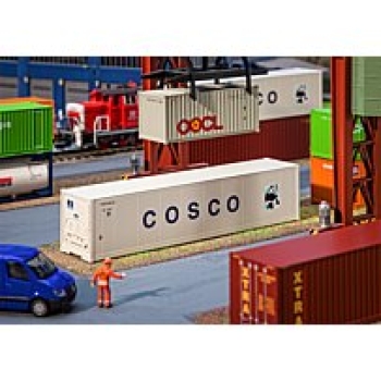 H0 Ausstattung BS High-Cube Container COSCO, 40´, Ep.V, 140x 28x 33mm, etc...................................................................