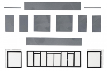 H0 Gebäudeteile BS Eingangselement, Goldbeck, Ep.VI, 157,5xy 31x 34mm, etc.....................................................