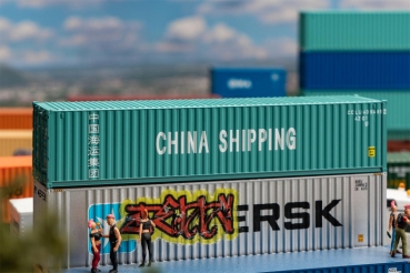 H0 Ausstattung BS Container 40", CHINA SHIPPING, Ep.IV, 140x 28x 30mm, etc......................................................................