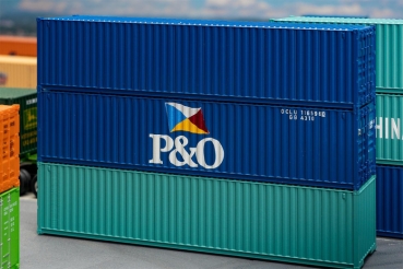 H0 Ausstattung BS Container 40", P& O, Ep.IV, 140x 28x 30mm, etc............................................................................................