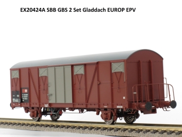 H0 NL NS Güterwagen ged., Gbs Nr.1, 2A Ep.IV, Federpuffer, Frico