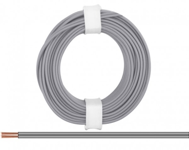 Litze  Zwillingslitze 2x 0,14mm² Ring 5m, grau/ grau, etc..............................................................................