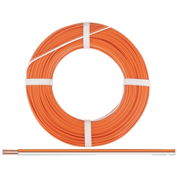 elektro Litzen Kupferschaltlitze 0,5mm², 2adrig, 16x 0,2mm, flexibel, Kunststoff isoliert, 25m, orange- weiß, etc........................................................