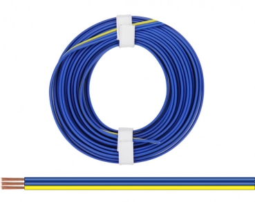 Litzen Drähte Drillingslitze 3x 0,25mm, blau- blau- gelb, 5m, etc............................................................................................................