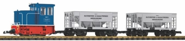 G Start Set, Diesellokomotive + Güterwagen St.2x, GE- 25 Ton, Aufbaufläche 150x 150cm, etc.............................................................