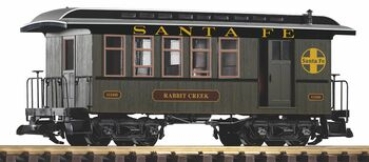 G USA Personen-/ Packwagen,  " Santa Fe Railroad ", 4A, L=365mm, R=600mm, etc.........................................................