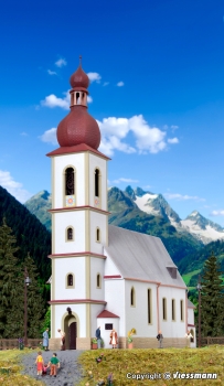 H0 Gebäude BS Kirche in Ramsau, L= 29x 10,5x 30cm, etc...............................................................