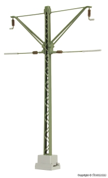 H0 Oberleitung Mittelmast Reichsbahn,H= 10,65cm, MA= 3,4cm, etc..................................................