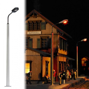 H0 Leuchten Betonmast- Leuchte, LED, gelb orange,  H= 90mm, etc.................................................................................