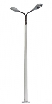 H0 Leuchten  Betonmast mit Leuchten 2, LED, weiß, H= 90mm, etc........................................................................................