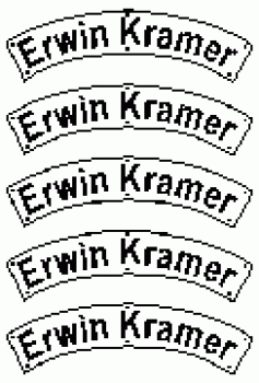 TT D DR Zubehör Schild 4x " Erwin Kramer " BR 03 1087