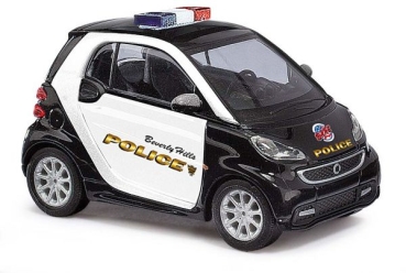 H0 USA PKW Smart Fortwo 2012, Beverly Hills Police, schwarz- weiß, etc.............................................................