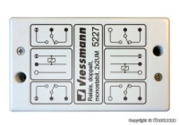 elektro Relais doppelt monostabil 2x 2UM, 2A, 16V, etc.............................................................