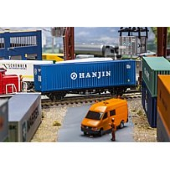 H0 Ausstattung BS Hi-Cube Container HANJIN, 40´Ep.V, 140x 28x 33mm, etc.............................................................