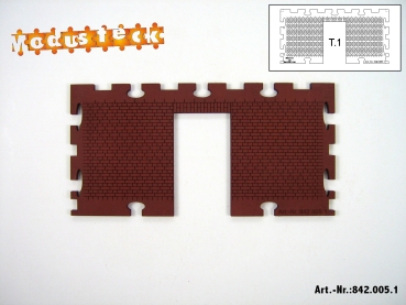 0 Gebäude Kreuz- Blockverband Element 1   120x 60